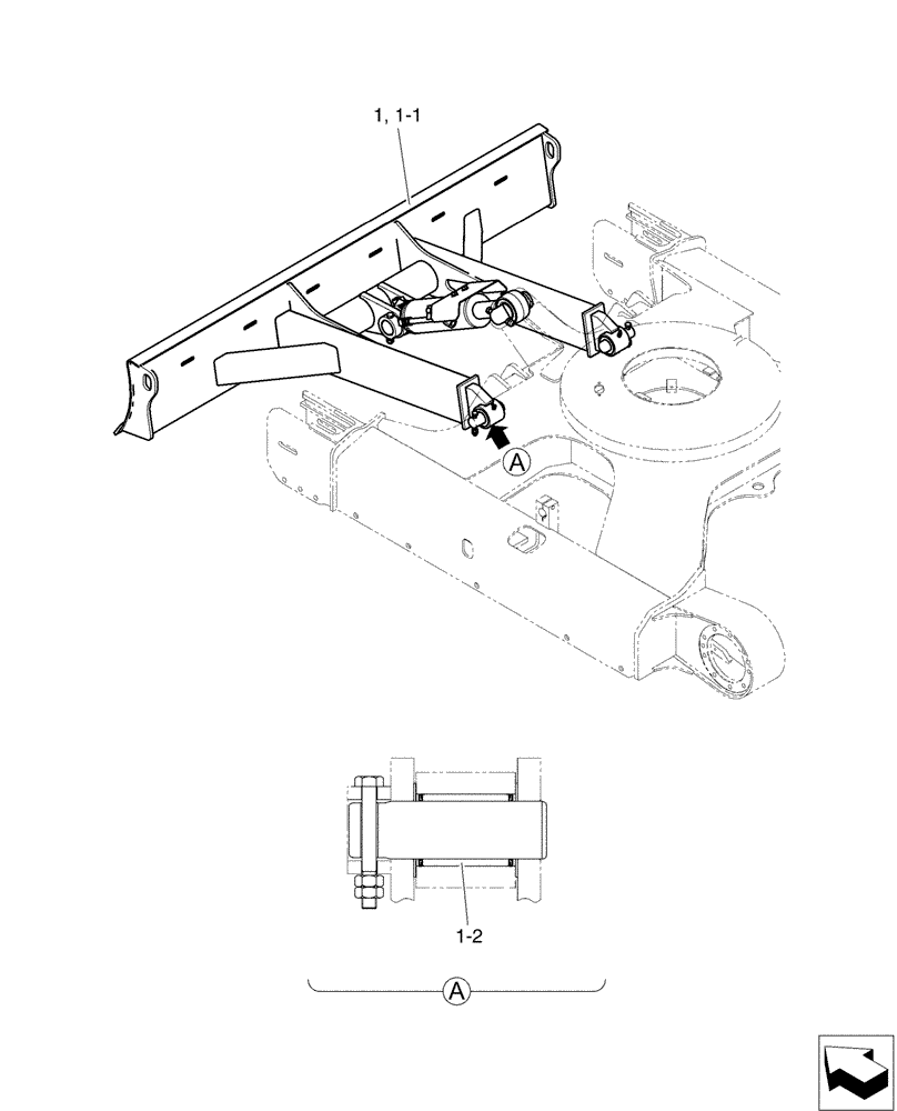 Схема запчастей Case CX50B - (02-016) - DOZER ASSY (86) - DOZER