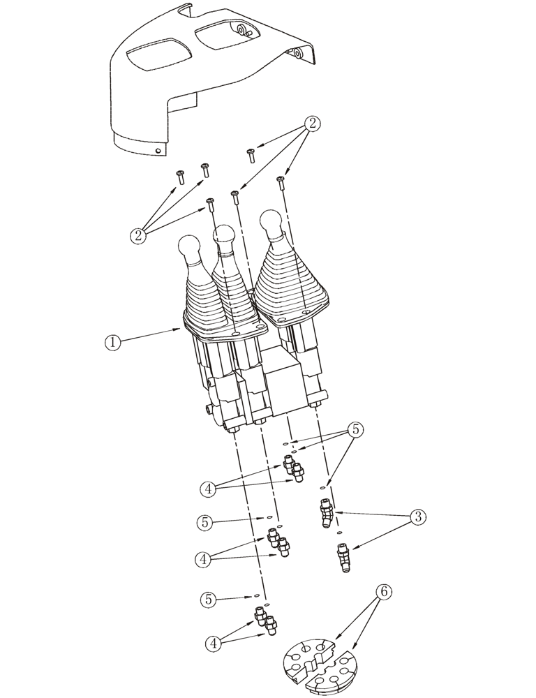 Схема запчастей Case 821C - (08-42) - HYDRAULICS LOADER CONTROL, REMOTE (08) - HYDRAULICS