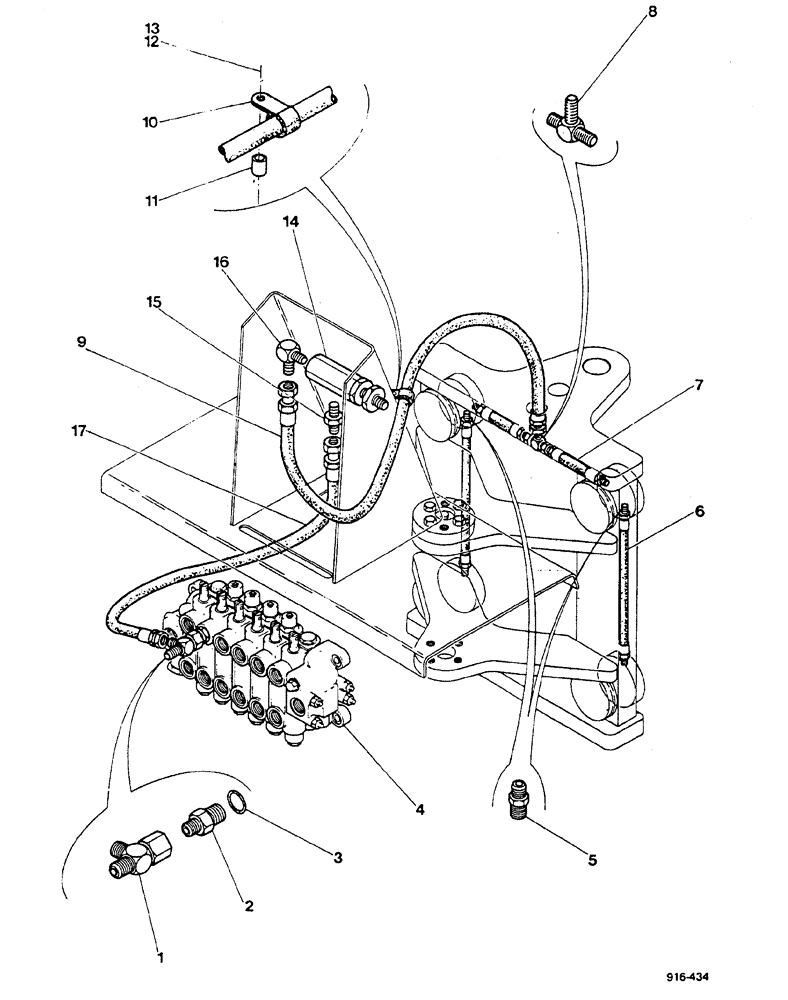 Схема запчастей Case 580F - (282) - SIDE SHIFT BACKHOE, LOCKING CYLINDERS (35) - HYDRAULIC SYSTEMS