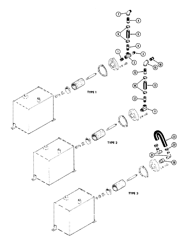 Схема запчастей Case W5A - (160) - HYDRAULIC OIL TANK FILTER INLETS, FILTER INLET TYPE 1 (08) - HYDRAULICS