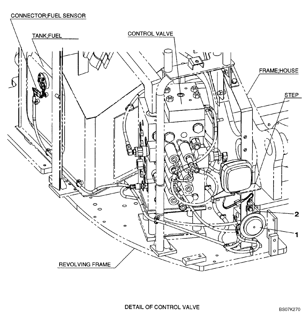 Схема запчастей Case CX225SR - (04-14) - HORN (04) - ELECTRICAL SYSTEMS