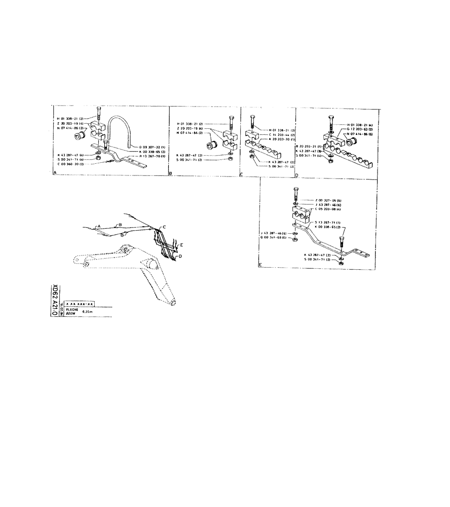 Схема запчастей Case 220 - (267) - BOOM (09) - BOOMS