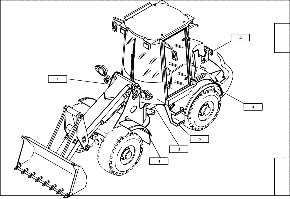 Схема запчастей Case 321E - (01.100[2991199001]) - FRAME BASIC MACHINE WITH MOUNT. PARTS (39) - FRAMES AND BALLASTING