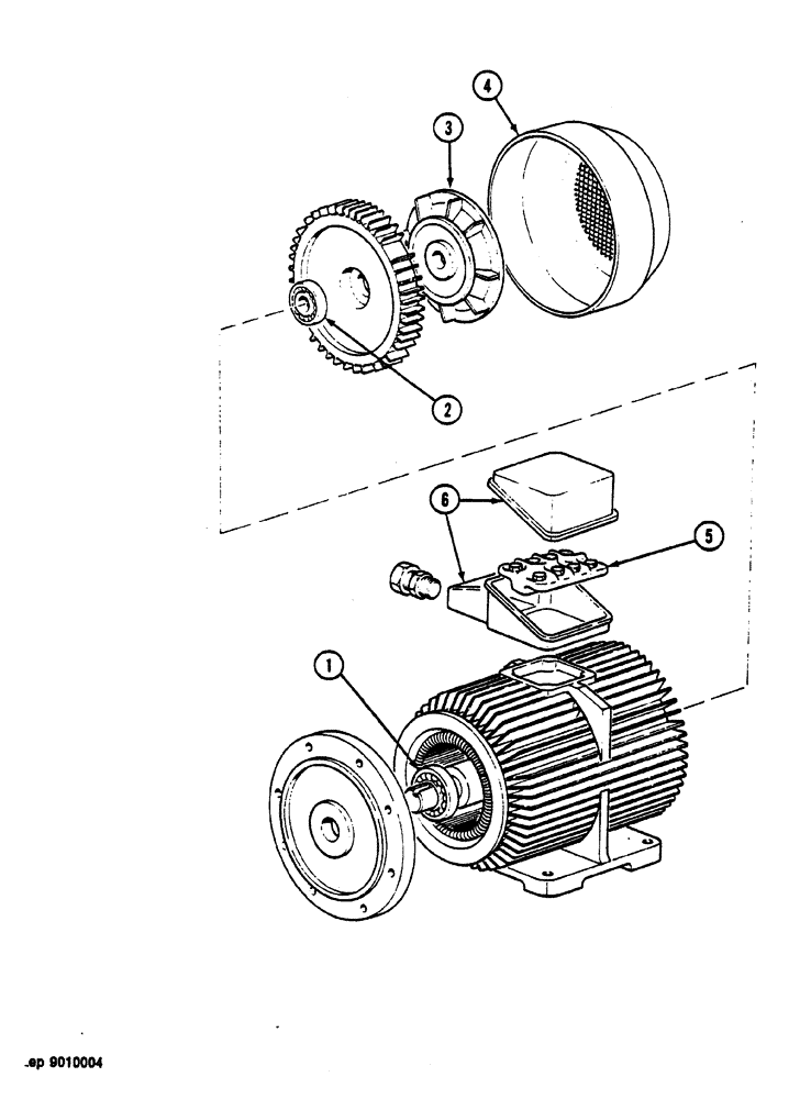 Схема запчастей Case 1088 - (078) - ELECTRICAL MOTOR (55) - ELECTRICAL SYSTEMS