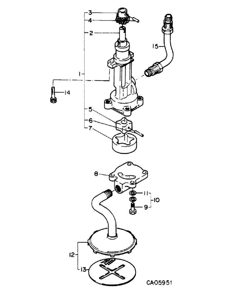 Схема запчастей Case 4150 - (12-38) - POWER, OIL PUMP, ISUZU ENGINE (04) - Drive Train