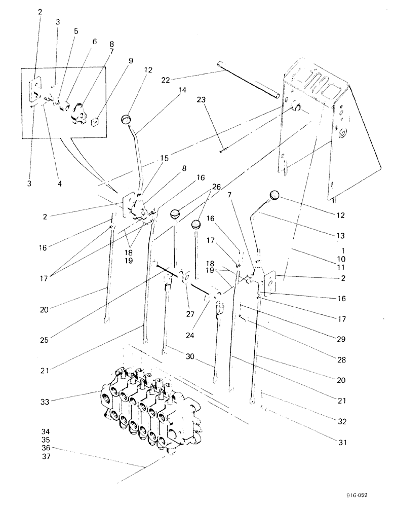 Схема запчастей Case 580F - (284) - SIDE SHIFT BACKHOE (2) LEVER CONTROLS (84) - BOOMS, DIPPERS & BUCKETS