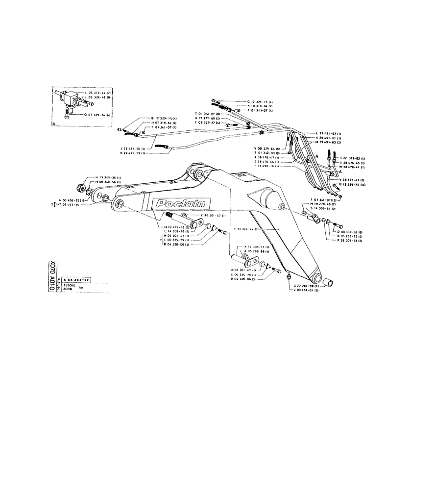 Схема запчастей Case 220 - (269) - BOOM (09) - BOOMS