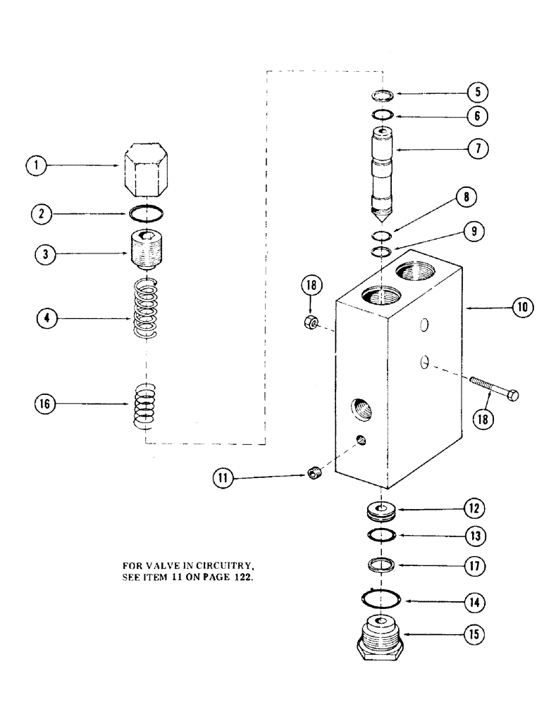 Схема запчастей Case 35 - (180) - POWER SENSING RELIEF VALVE (35) - HYDRAULIC SYSTEMS