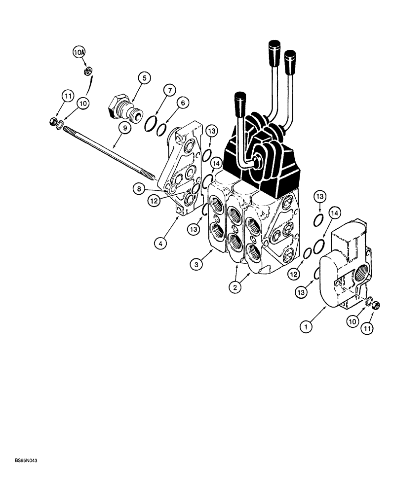 Схема запчастей Case 760 - (08-158) - PLOW CONTROL VALVE - H672781 (35) - HYDRAULIC SYSTEMS