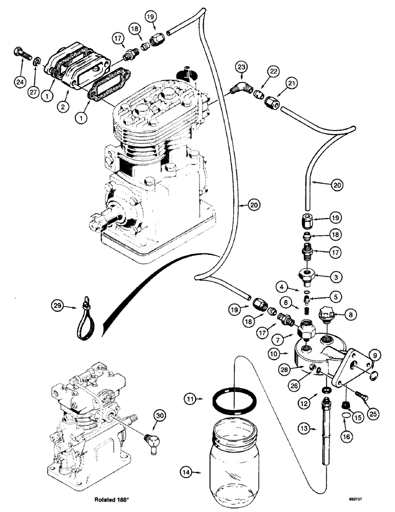 Схема запчастей Case W14 - (388) - ALCOHOL EVAPORATOR (07) - BRAKES