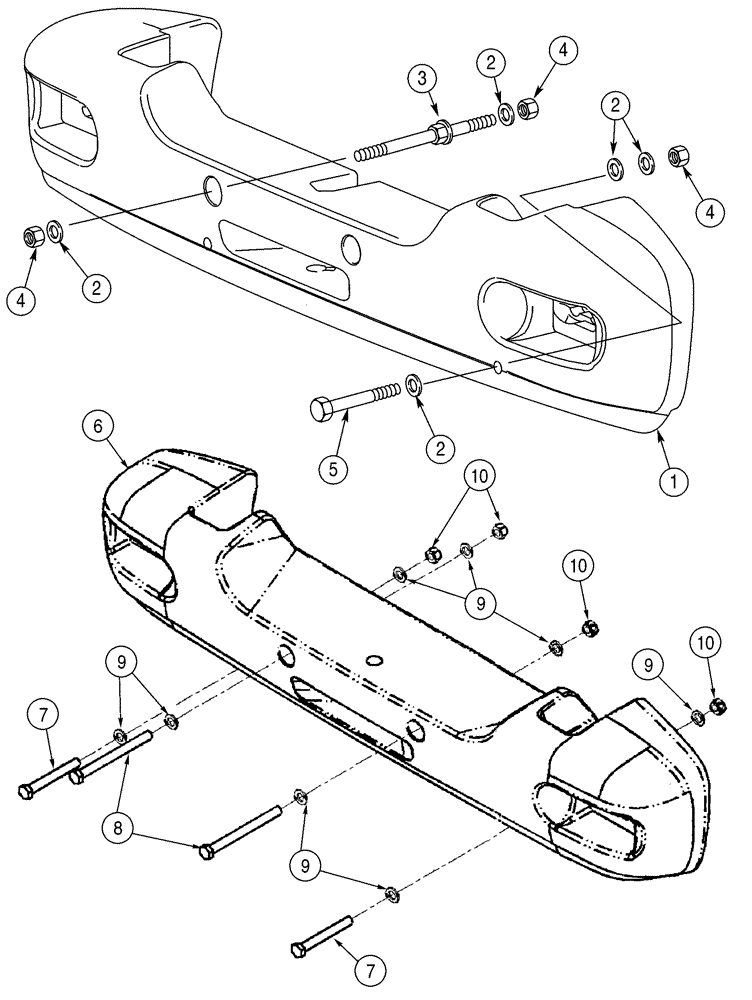 Схема запчастей Case 621D - (09-13) - COUNTERWEIGHTS, STANDARD, OPTIONAL (09) - CHASSIS