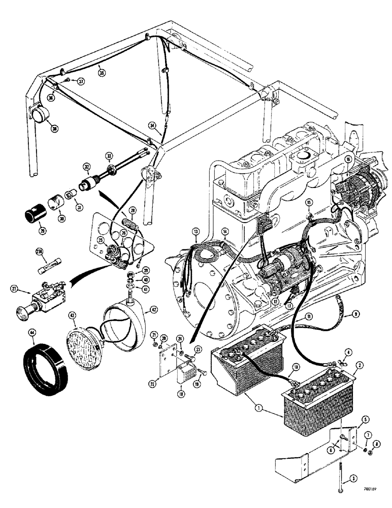 Схема запчастей Case 400C - (066) - ELECTRICAL SYSTEM (04) - ELECTRICAL SYSTEMS