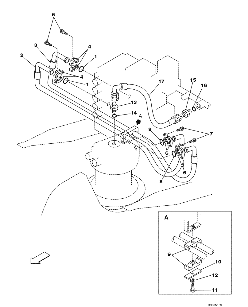 Схема запчастей Case CX160 - (08-09) - HYDRAULICS - SWING (08) - HYDRAULICS