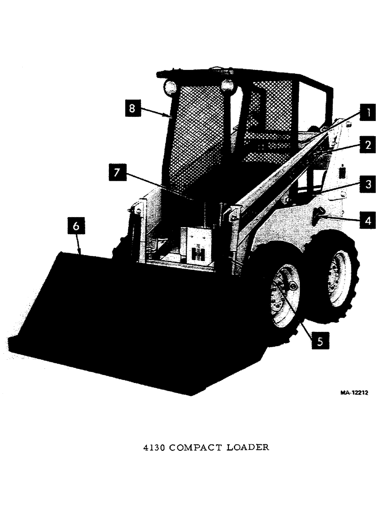 Схема запчастей Case 4130 - (005) - INTRODUCTION - MODEL VIEW (00) - GENERAL