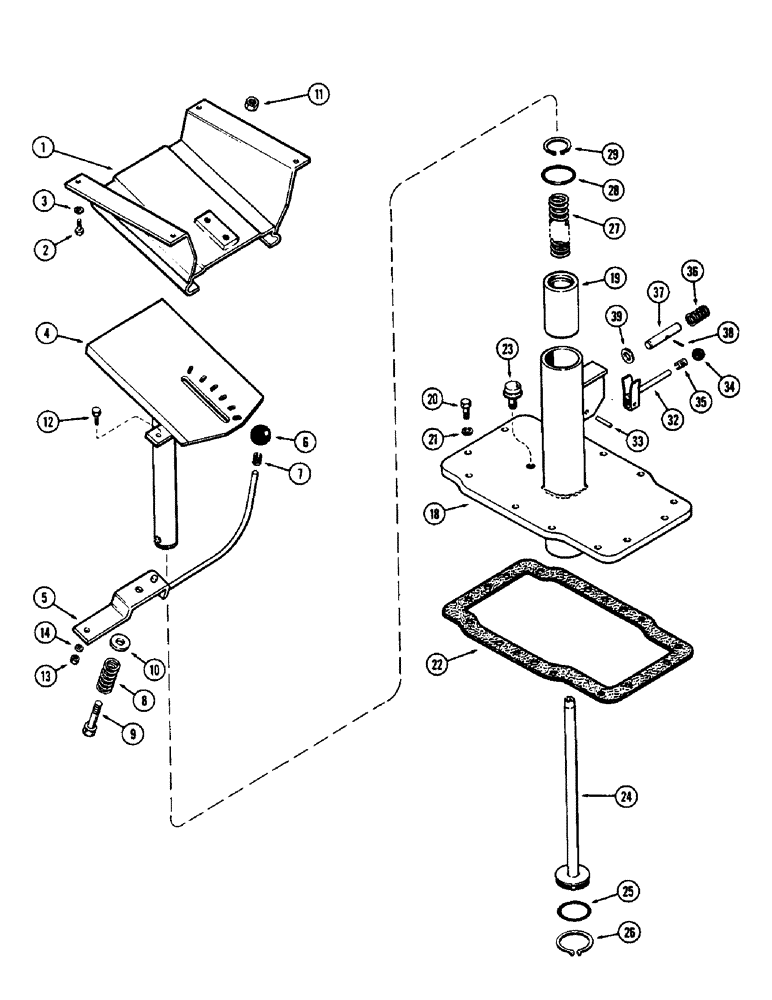 Схема запчастей Case 580 - (169C) - SEAT SUSPENSION, USED WITH BACKHOE (90) - PLATFORM, CAB, BODYWORK AND DECALS