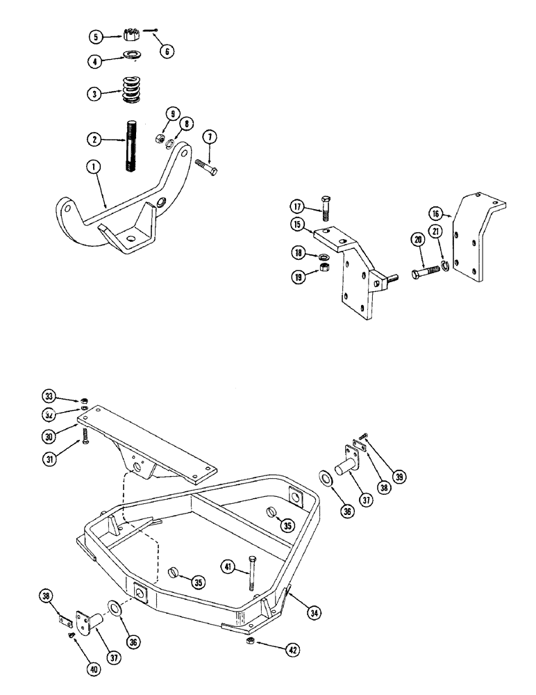 Схема запчастей Case W10 - (148) - ENGINE MOUNTS (09) - CHASSIS