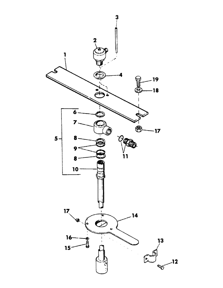 Схема запчастей Case 40BLC - (128) - INNER SWIVEL, (USED WITH TRACK BRAKE AND TWO SPEED DRIVE) (04) - UNDERCARRIAGE