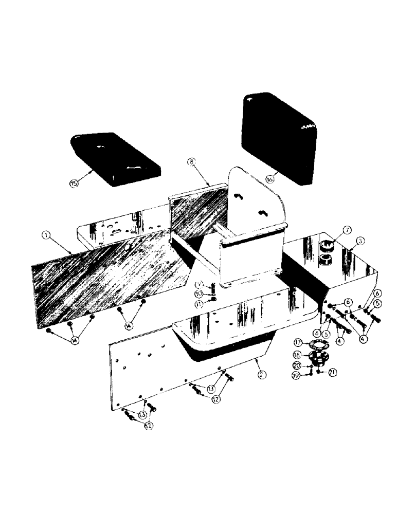 Схема запчастей Case 256 - (033) - FENDER & SEAT (05) - UPPERSTRUCTURE CHASSIS