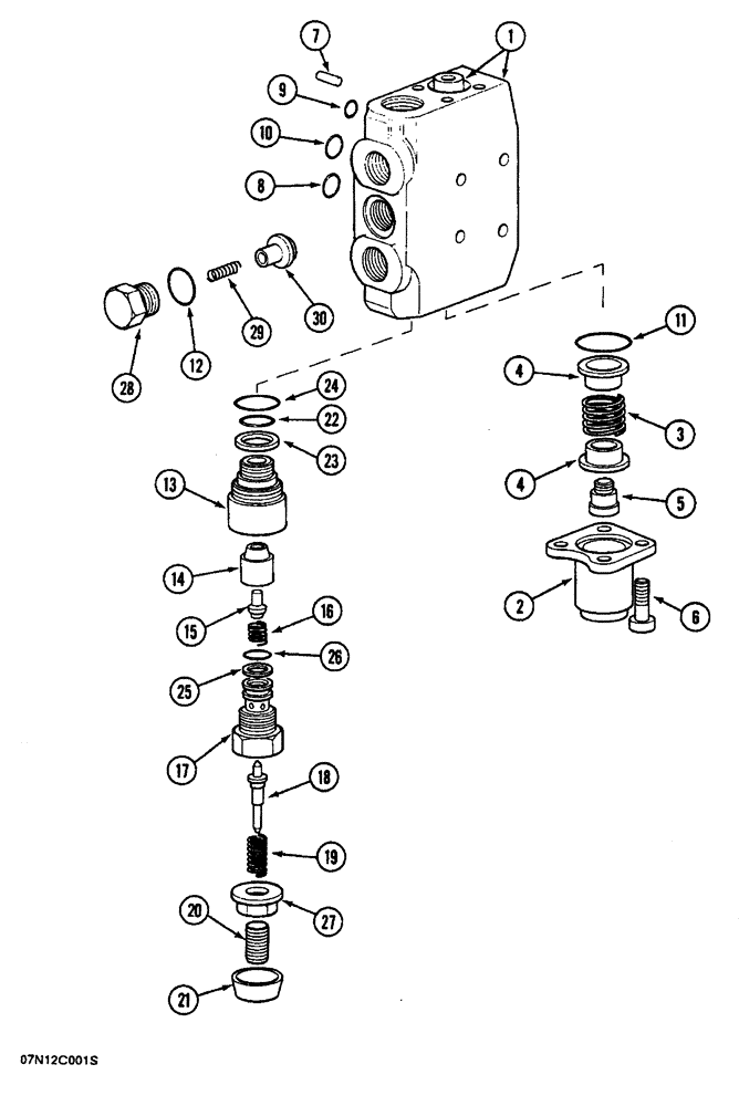 Схема запчастей Case 688 - (8-148) - CONTROL VALVE FOR OPTIONS (08) - HYDRAULICS