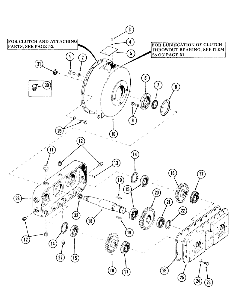 Схема запчастей Case 120 - (049) - PUMP DRIVE TRANSMISSION (35) - HYDRAULIC SYSTEMS
