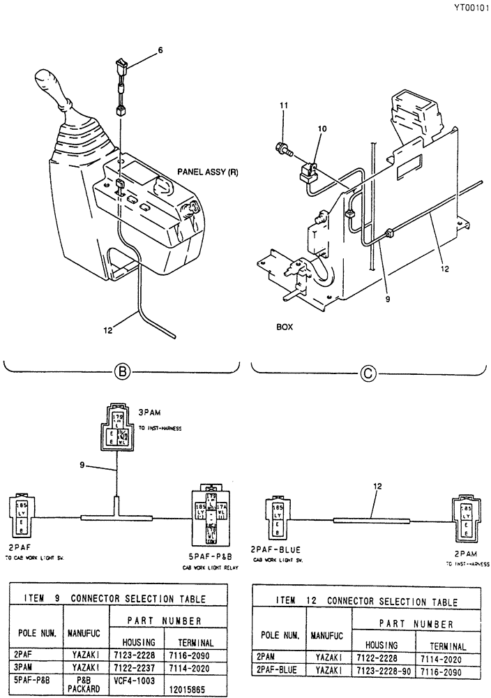 Схема запчастей Case CX50B - (05-025[02]) - LIGHT INSTAL (CAB), PAGE 2 OF 2 (55) - ELECTRICAL SYSTEMS