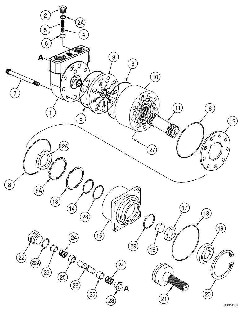 Схема запчастей Case 70XT - (06-22) - MOTOR ASSY (EUROPE) (06) - POWER TRAIN