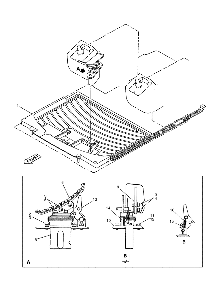 Схема запчастей Case CX350 - (09-041-01[01]) - OPTION CONTROL - OPERATORS COMPARTMENT - SMALL FLOW (09) - CHASSIS