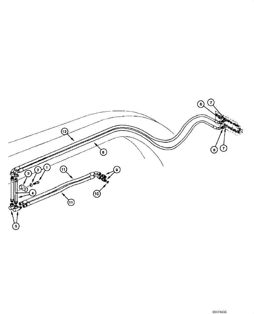 Схема запчастей Case 865 VHP - (08.19[00]) - CIRCLE HYDRAULIC CIRCUIT - TURN-CIRCLE CIRCUIT (08) - HYDRAULICS