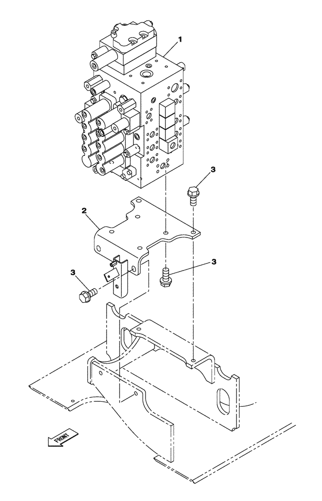 Схема запчастей Case CX300C - (08-201-00[01]) - CONTROL VALVE - OPTIONAL (08) - HYDRAULICS