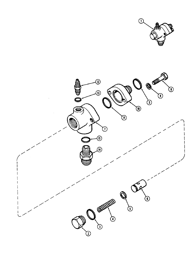 Схема запчастей Case 580B - (050) - OIL FILTER PRESSURE VALVE, (188) SPARK IGNITION ENGINE (02) - ENGINE