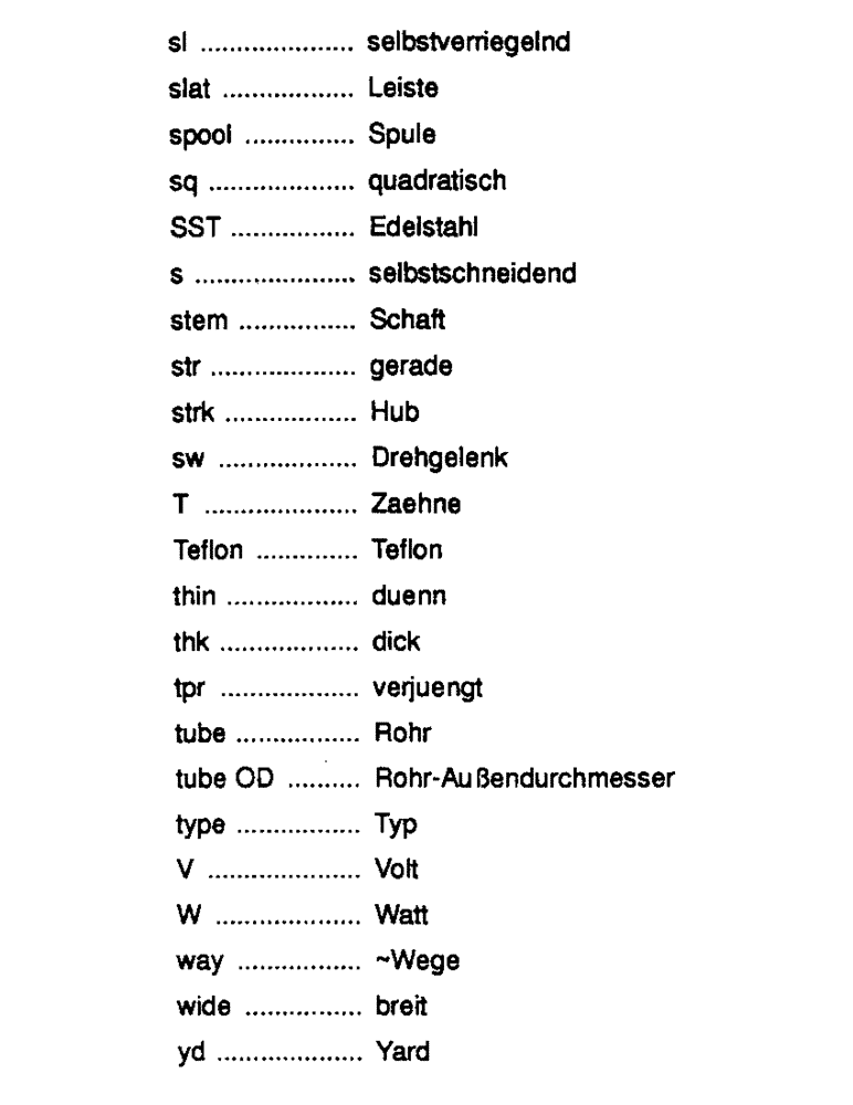 Схема запчастей Case 688 - (1-13) - ERLÄUTERUNG DER BEI ABMESSUNGEN VERWENDETEN ABKÜRZUNGEN 