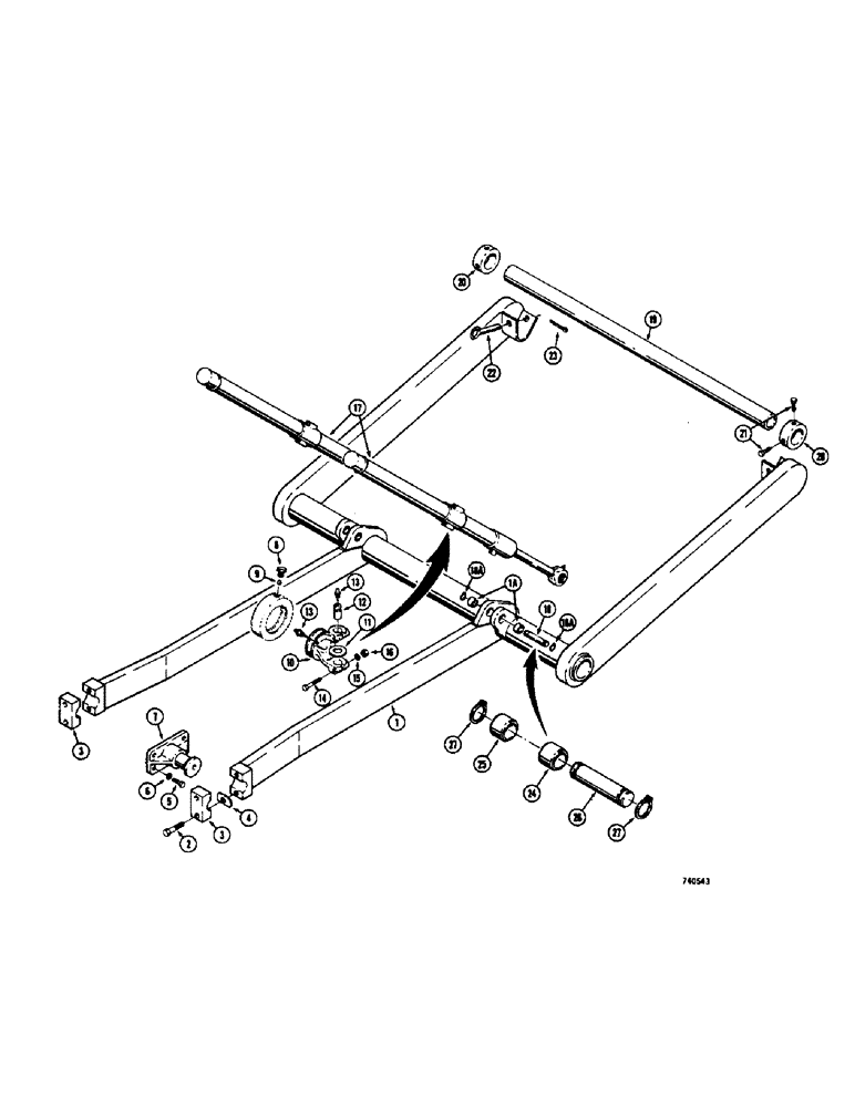 Схема запчастей Case 475 - (137A) - REEL CARRIER - MECHANICAL (89) - TOOLS