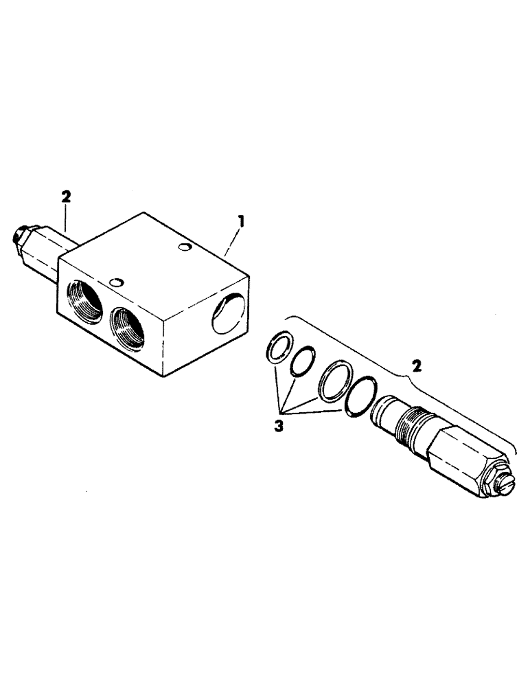 Схема запчастей Case 40BLC - (250) - RELIEF VALVE, (USED WITH FELLER BUNCHER CIRCUIT) (07) - HYDRAULIC SYSTEM