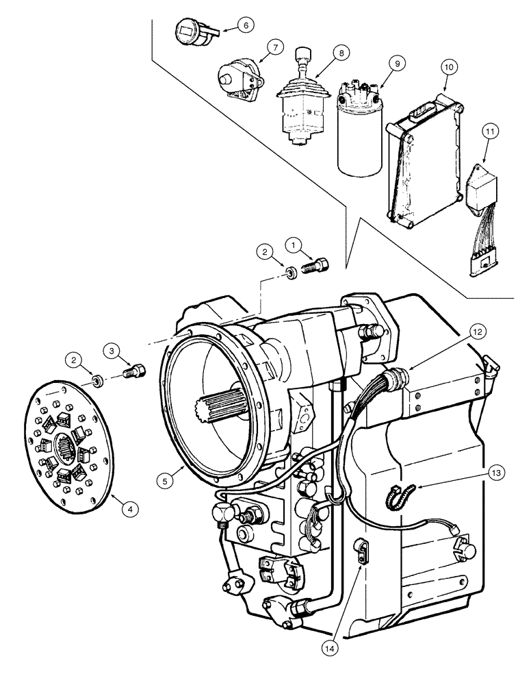 Схема запчастей Case 865 AWD - (06-02[01]) - TRANSMISSION AND COUPLING (06) - POWER TRAIN