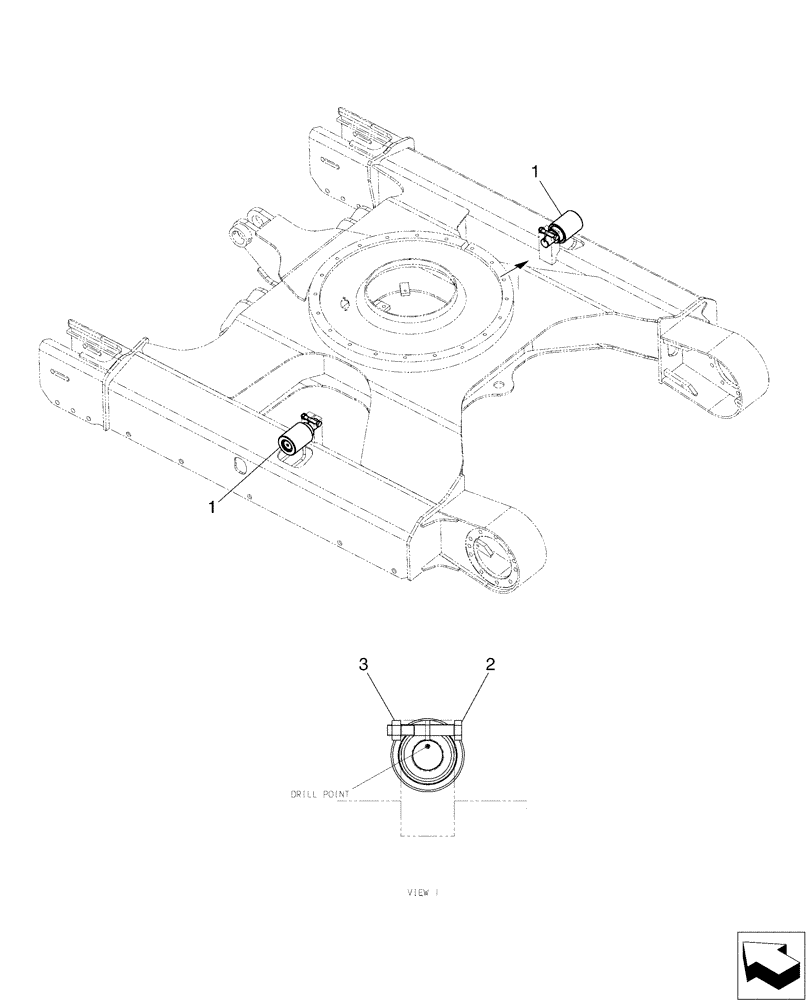 Схема запчастей Case CX50B - (02-009[01]) - ROLLER ASSY, UPP (48) - TRACKS & TRACK SUSPENSION
