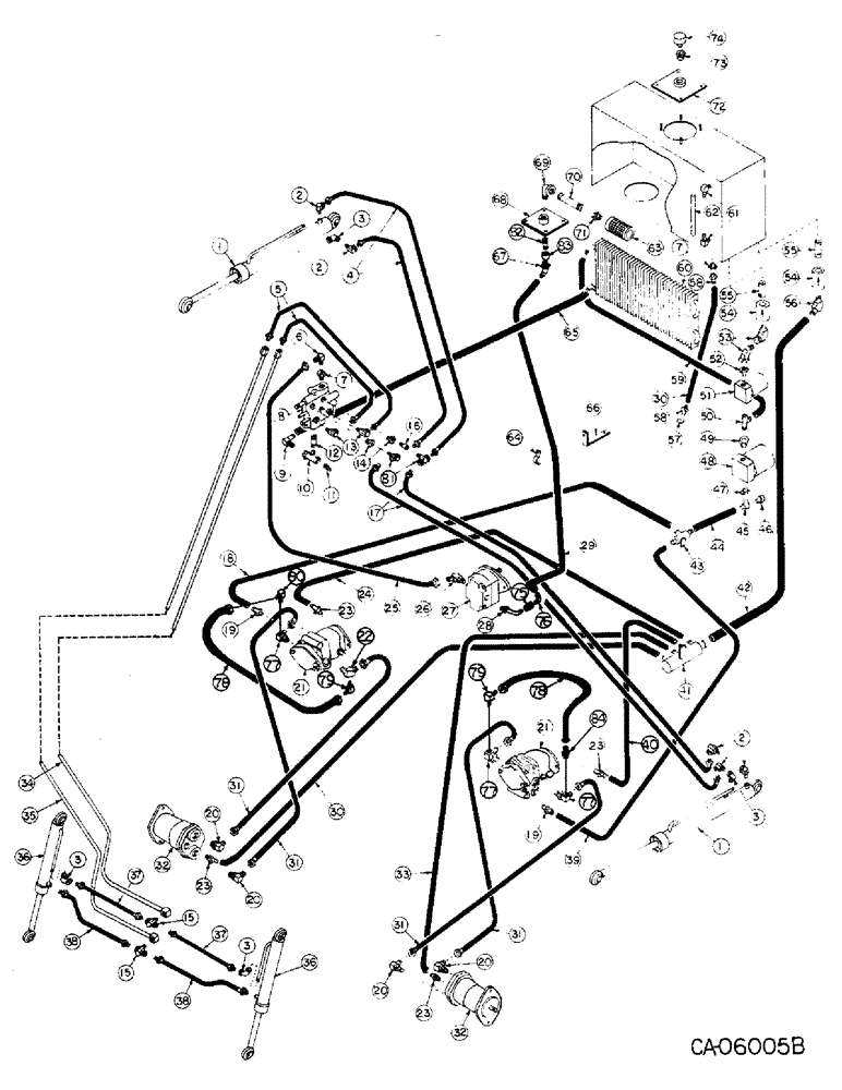 Схема запчастей Case 4140 - (10-01) - HYDRAULIC AND HYDROSTATIC SYSTEM (07) - HYDRAULICS