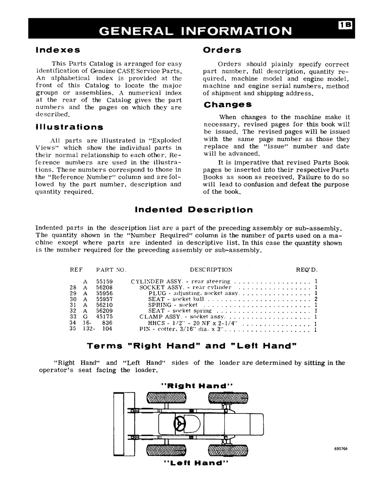 Схема запчастей Case W9B - (001B) - GENERAL INFORMATION (00) - PICTORIAL INDEX