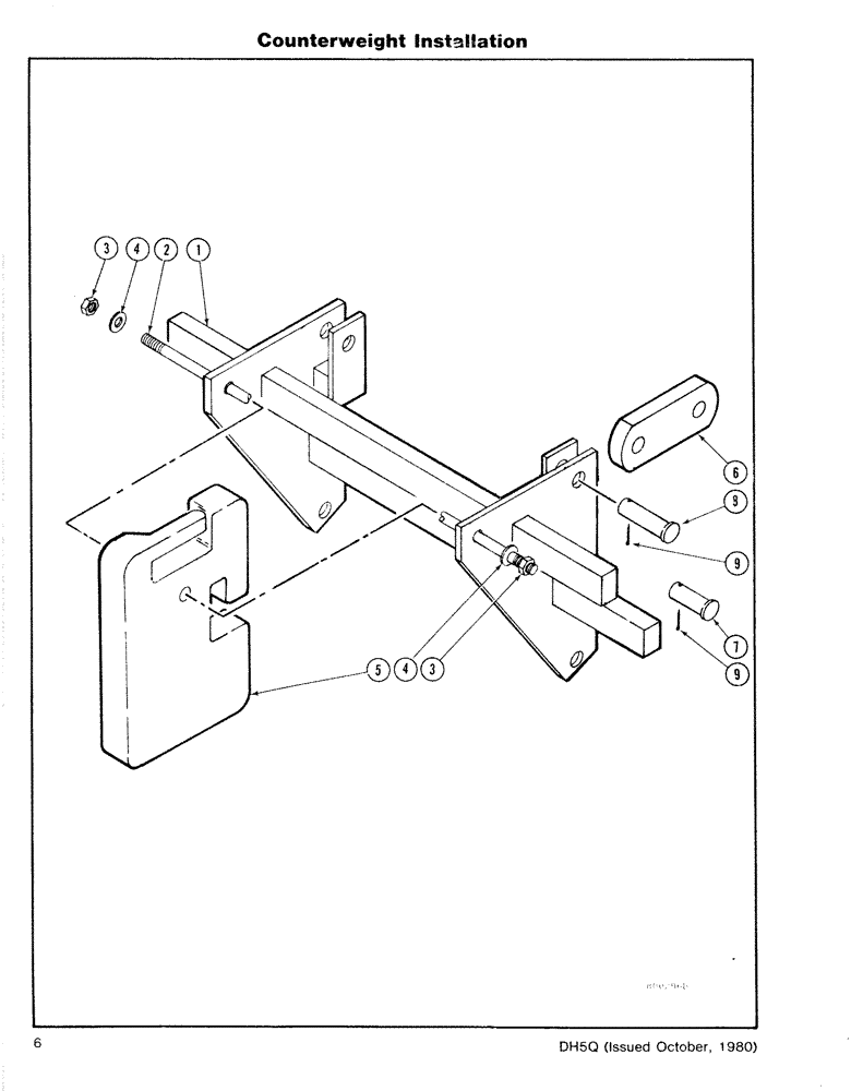 Схема запчастей Case DH5 - (0-6) - COUNTERWEIGHT INSTALLATION (39) - FRAMES AND BALLASTING