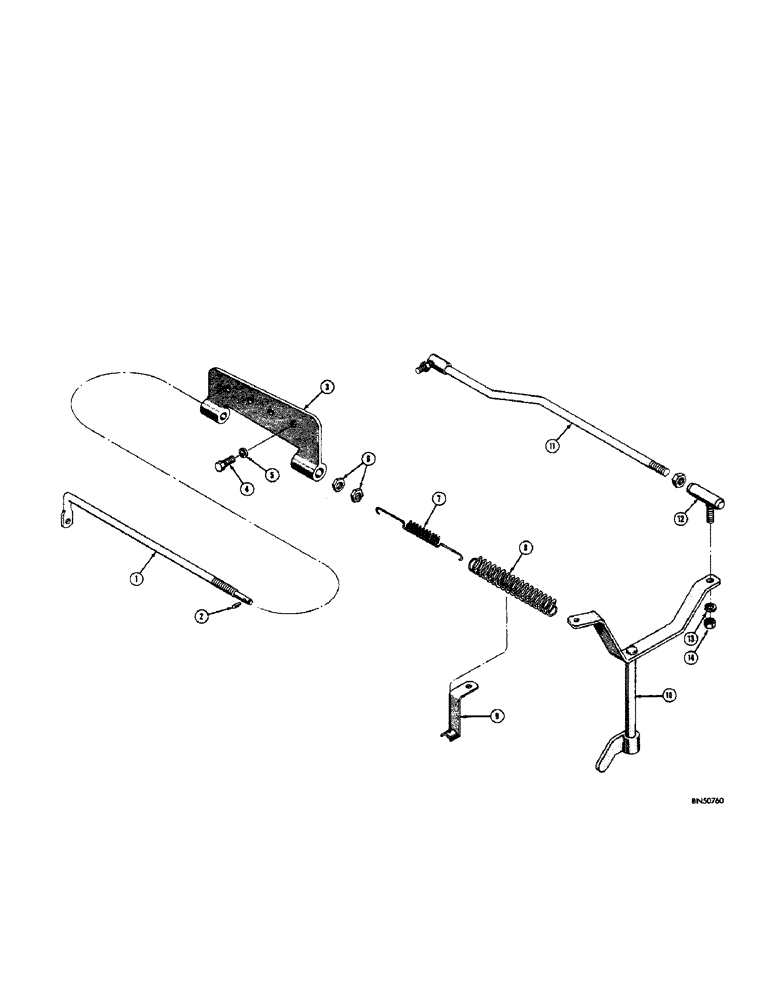 Схема запчастей Case 310F - (020[1]) - GOVERNOR LINKAGE - GAS (02) - FUEL SYSTEM