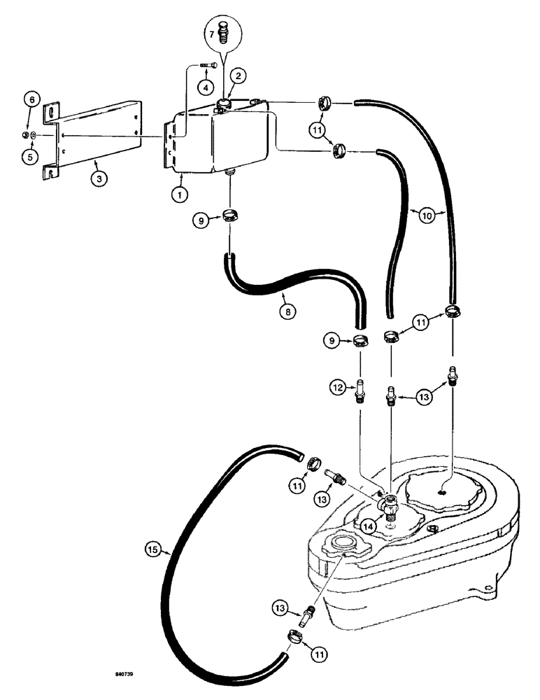 Схема запчастей Case 1187 - (292) - SWING GEARBOX LUBRICATION SYSTEM (04) - UNDERCARRIAGE