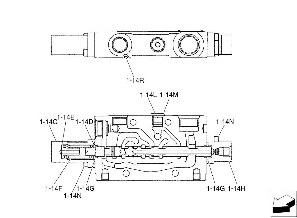 Схема запчастей Case CX50B - (01-024[12]) - VALVE INSTAL, ANGLE DOZER (35) - HYDRAULIC SYSTEMS
