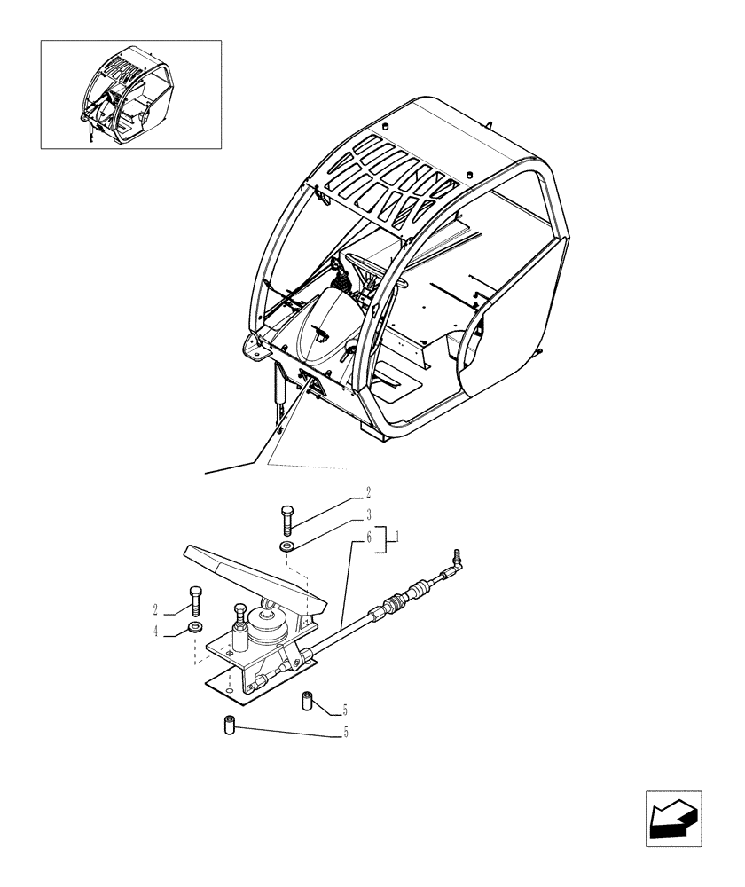 Схема запчастей Case TX1055 - (9.00580[08]) - ROPS CANOPY - COMPONENTS - OPTIONAL CODE 749260111 (90) - PLATFORM, CAB, BODYWORK AND DECALS