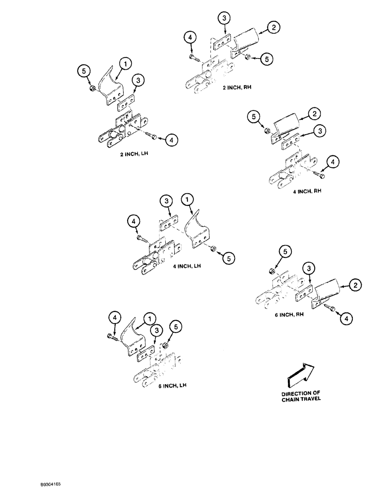 Схема запчастей Case MAXI-SNEAKER - (09-024) - DIGGING TEETH, USED WITH 28,000 POUND FOUR PITCH DIGGING CHAIN, 4 INCH AND 6 INCH WIDE CUT (09) - CHASSIS/ATTACHMENTS