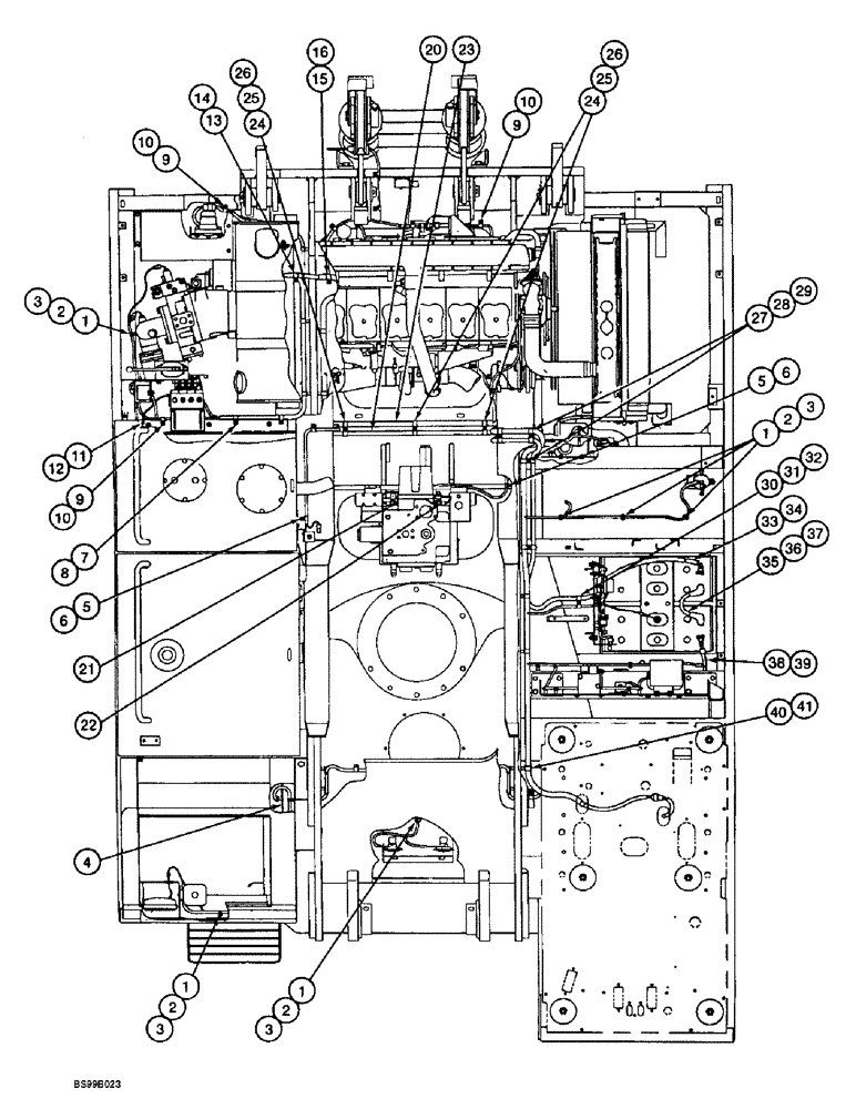 Схема запчастей Case 9060B - (4-08) - ELECTRICAL PARTS OUTSIDE CAB, PRESSURE SWITCHES, RETAINING CLAMPS AND HARDWARE, PIN EAC0601026 (04) - ELECTRICAL SYSTEMS