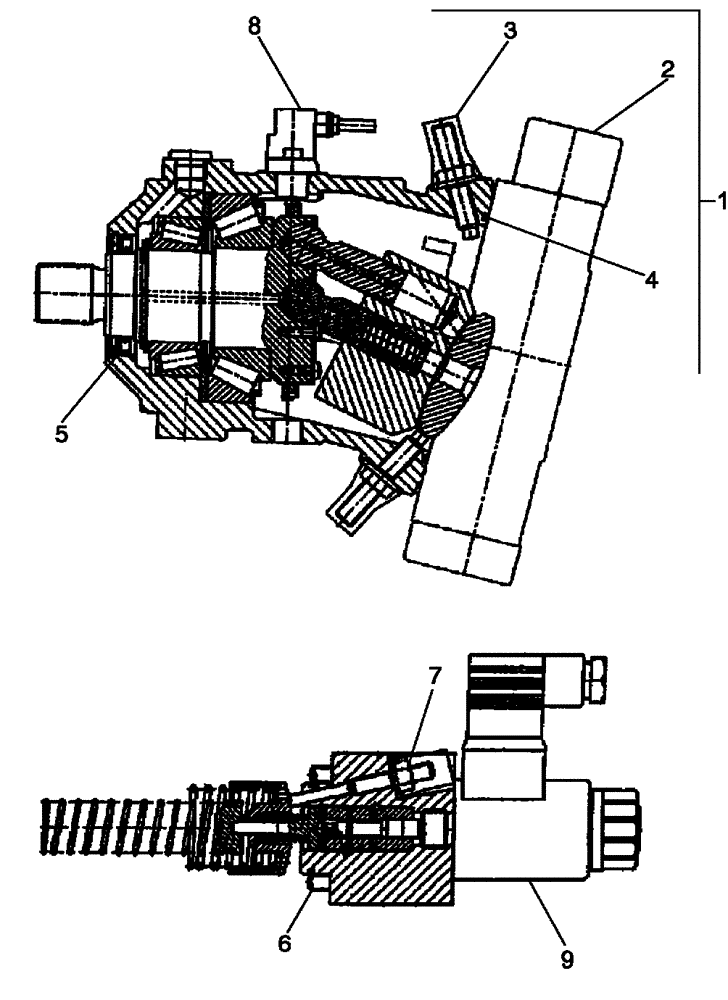 Схема запчастей Case 650L - (29.212.02[01]) - HYDROSTATIC MOTOR (29) - HYDROSTATIC DRIVE