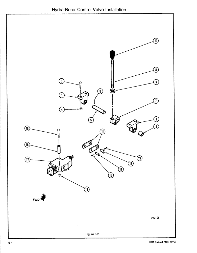 Схема запчастей Case DH4 - (6-04) - HYDRA-BORER CONTROL VALVE INSTALLATION (35) - HYDRAULIC SYSTEMS