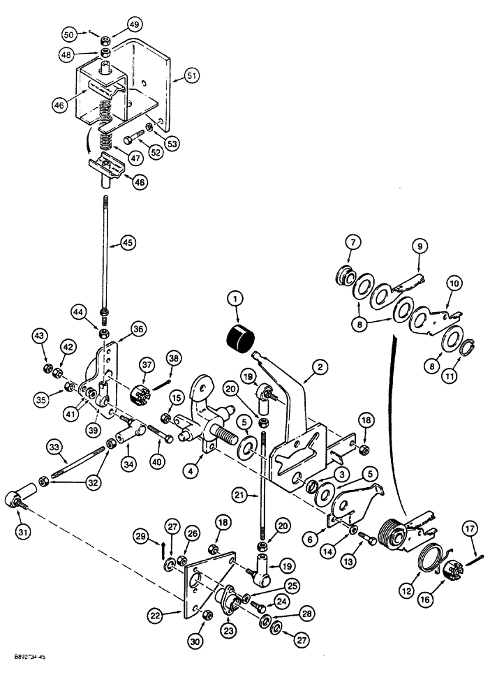 Схема запчастей Case CASE - (5-06) - DIRECTIONAL CONTROLS AND NEUTRAL CONTROL, USED ON MODELS WITH P.I.N. JAF0023485 AND AFTER (05) - STEERING