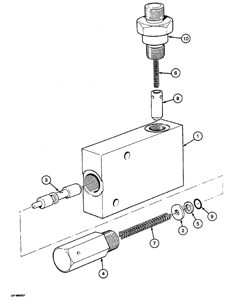 Схема запчастей Case 688 - (8-060) - TIME-RELAY SELECTOR VALVE (08) - HYDRAULICS
