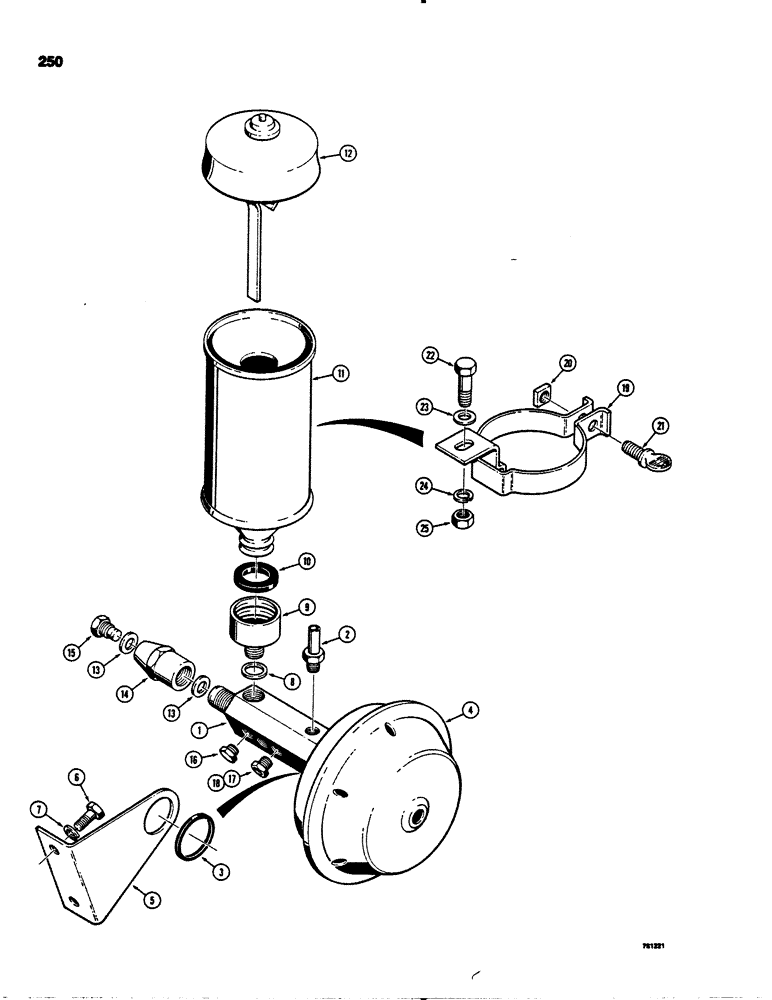 Схема запчастей Case 1845S - (250) - D71323 VACUUM PUMP AND RELATED PARTS (89) - TOOLS