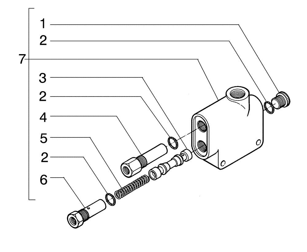 Схема запчастей Case 865B AWD - (08-34[01]) - PRIORITY VALVE (08) - HYDRAULICS